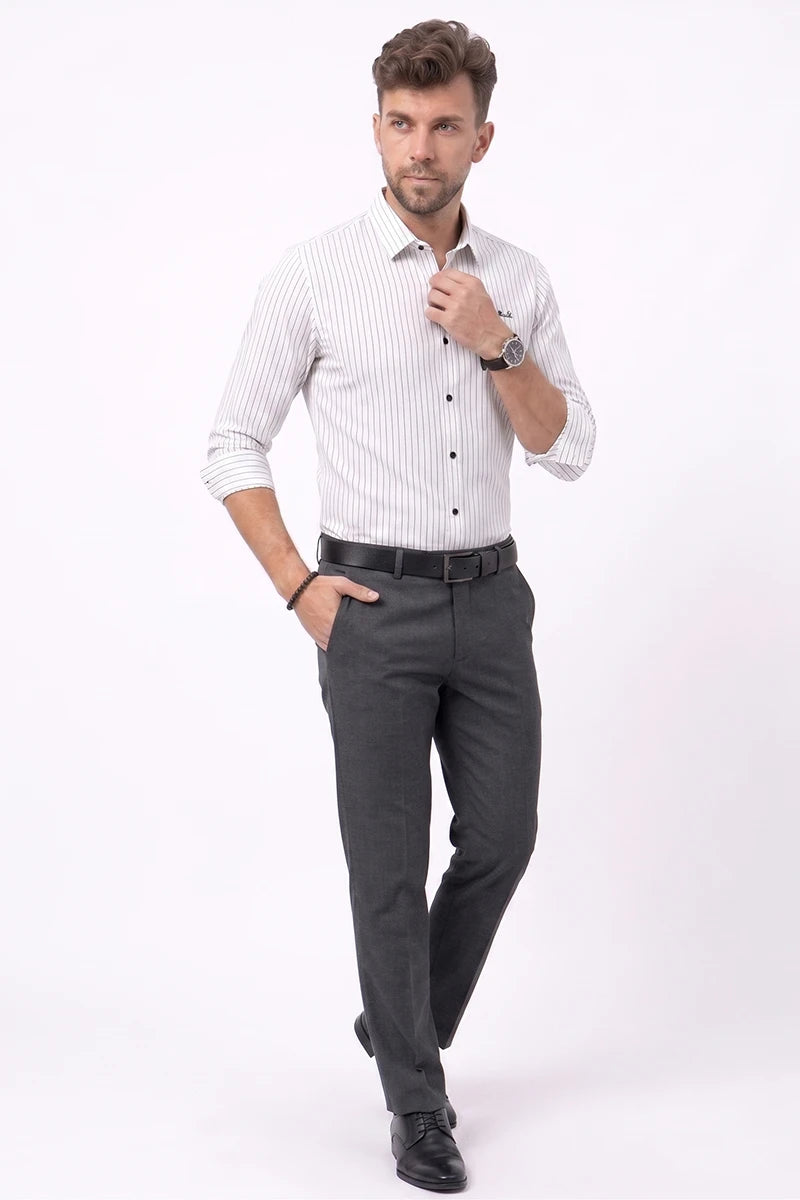 White Striped Shirt