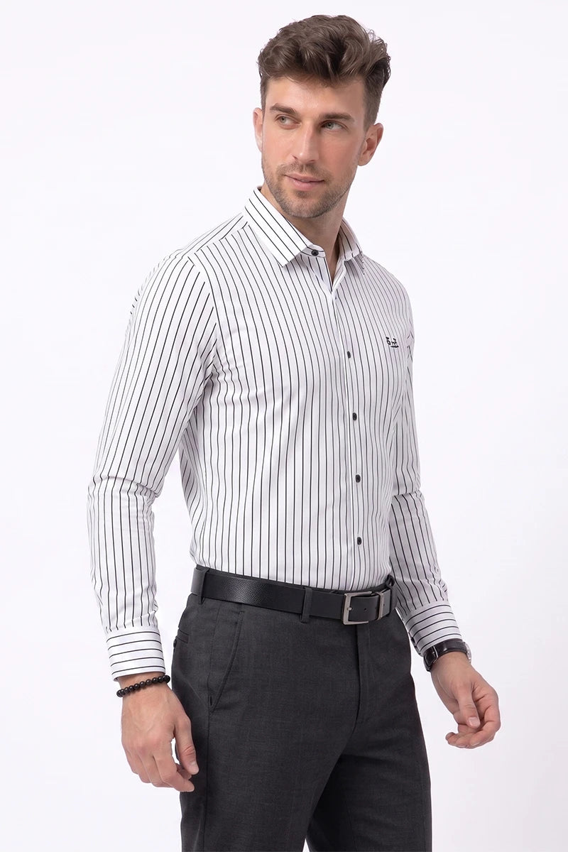 White Striped Shirt