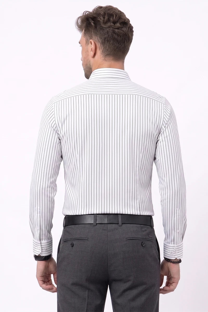 White Striped Shirt