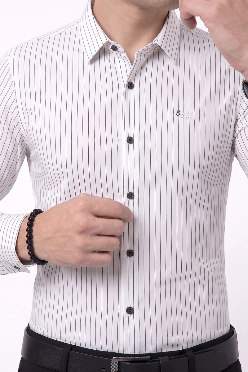 White Striped Shirt